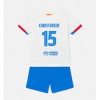 Koszulka piłkarska Barcelona Andreas Christensen #15 Strój wyjazdowy dla dzieci 2023-24 tanio Krótki Rękaw (+ Krótkie spodenki)